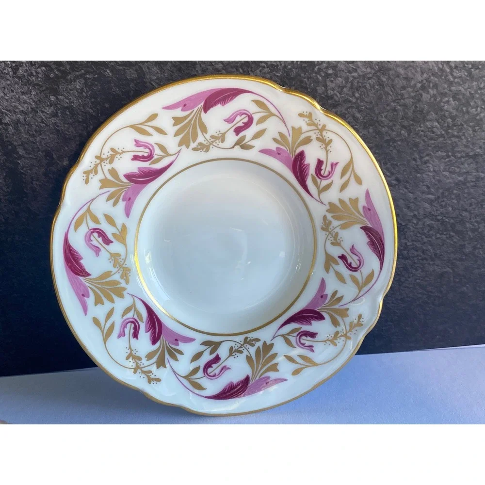 Vintage Royal Crown‎ Derby Princess Pattern 22K Espresso Cup and Saucer Set of 6